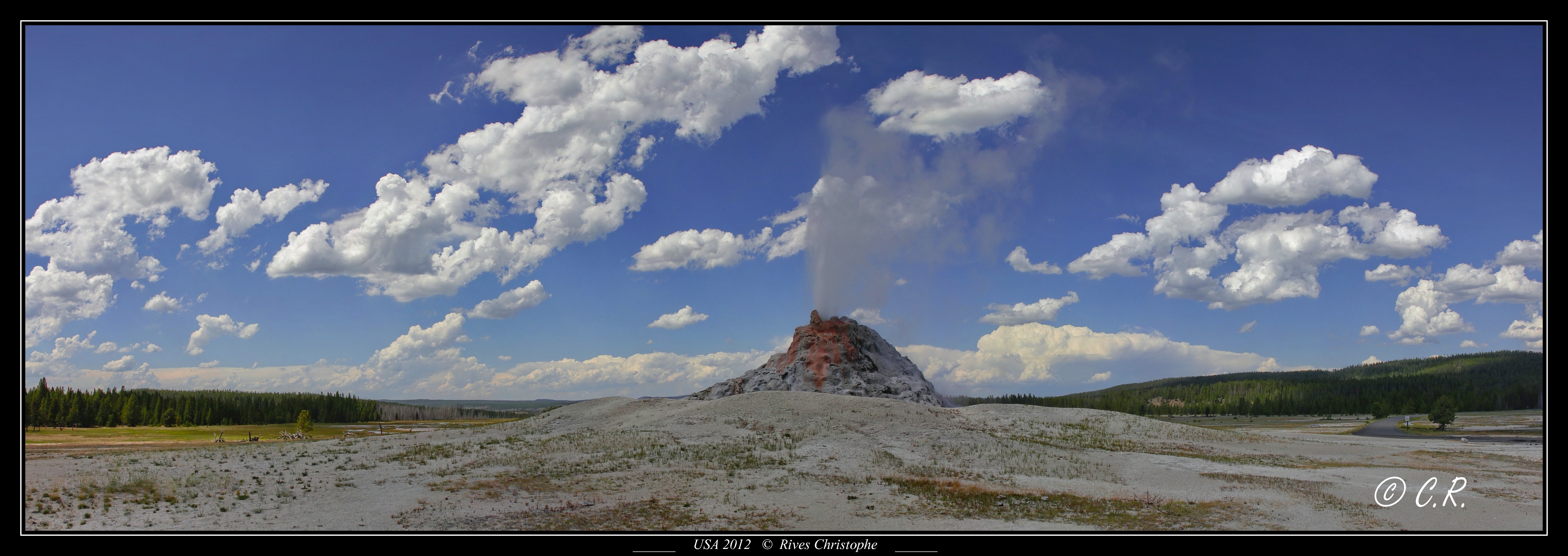 black geyser lower basin yellowstone